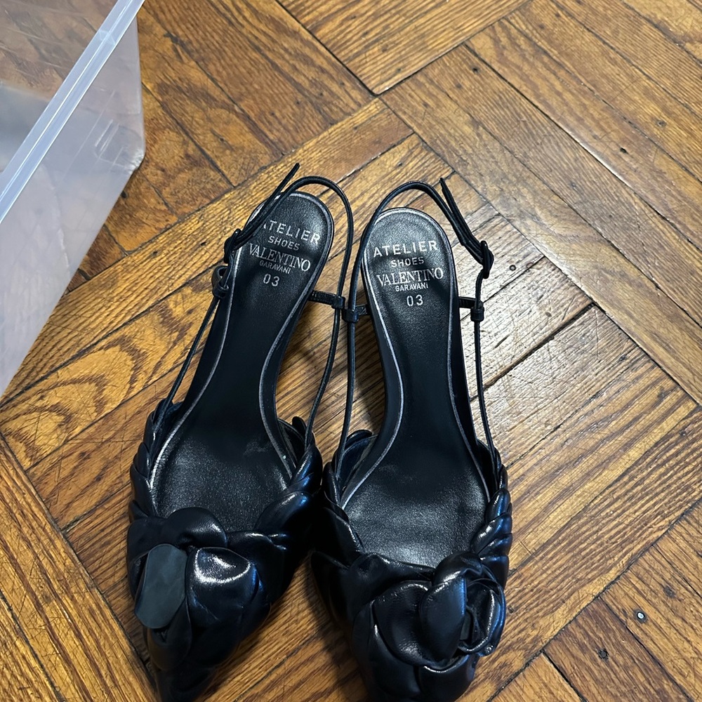 Valentino Garavani Black Heeled Sandals